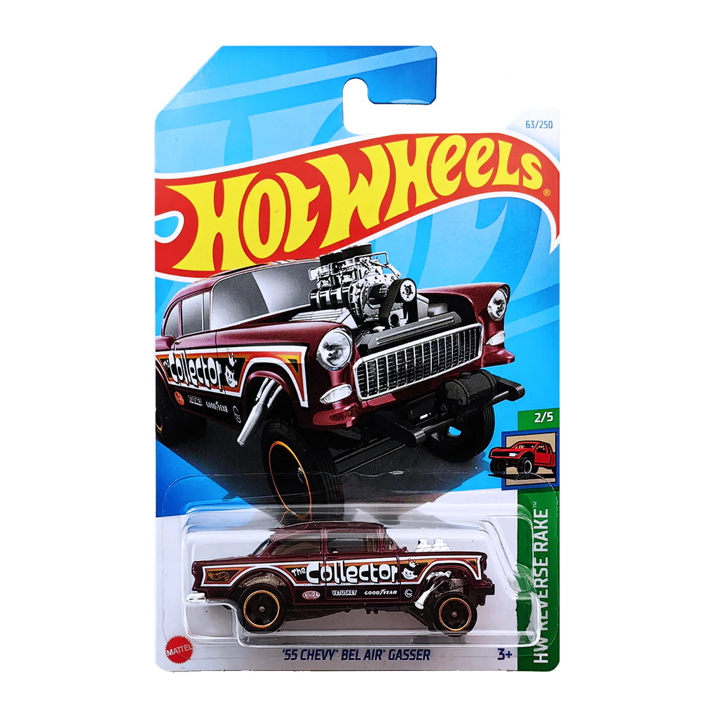 Hot Wheels '55 Chev Bel-Air Gasser Burgandy