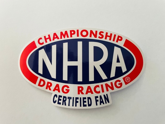 NHRA Certified Fan Sticker / Decal - FREE POSTAGE WORLDWIDE