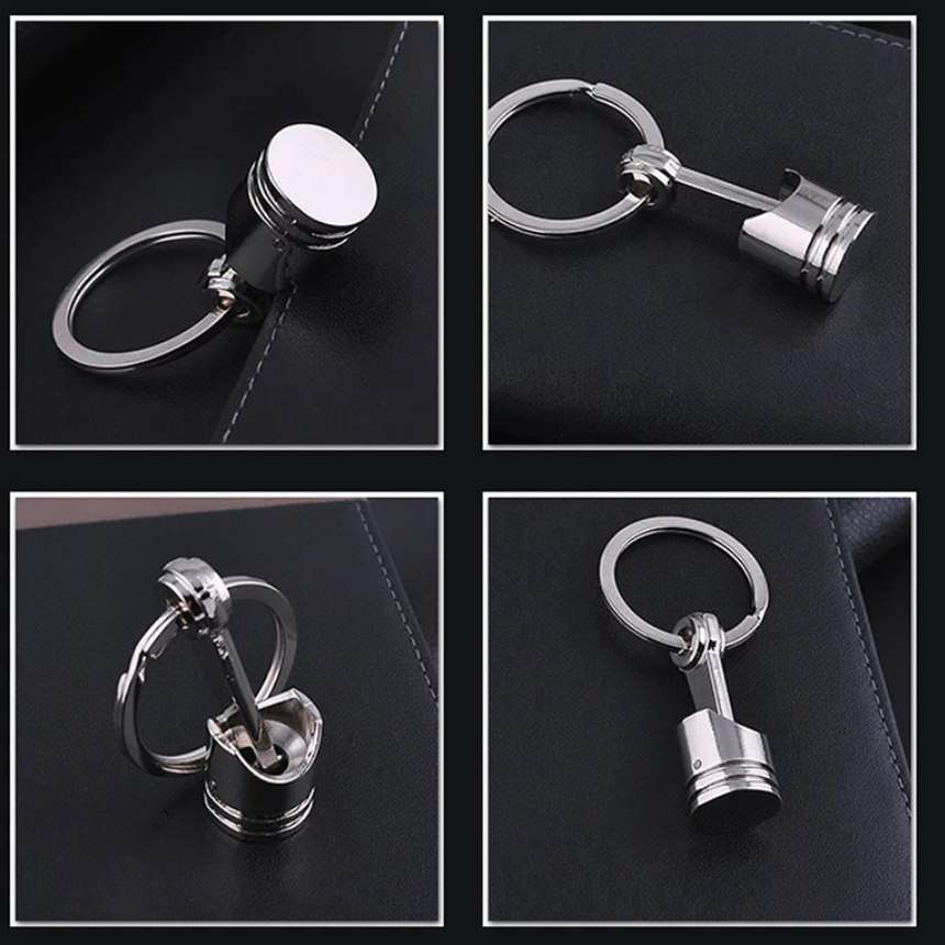 Metal Piston Key Ring
